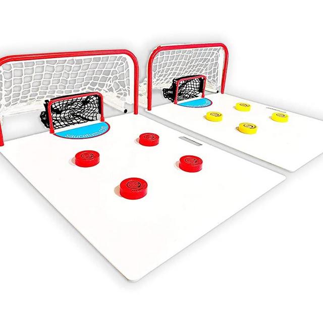 Sauce Toss: The Premium Hockey Sauce Pass Game for Playing, Passing, Training, Trick Shots and More - Tailgate Friendly and Portable Hockey Game, Supreme