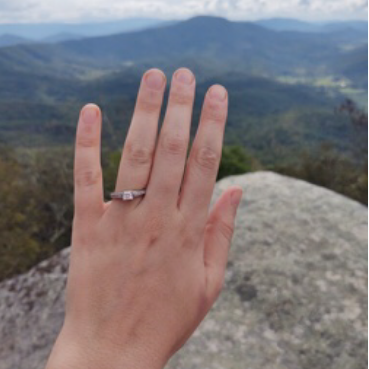 Blake Proposed at Tinker Cliffs- Where we had our first date