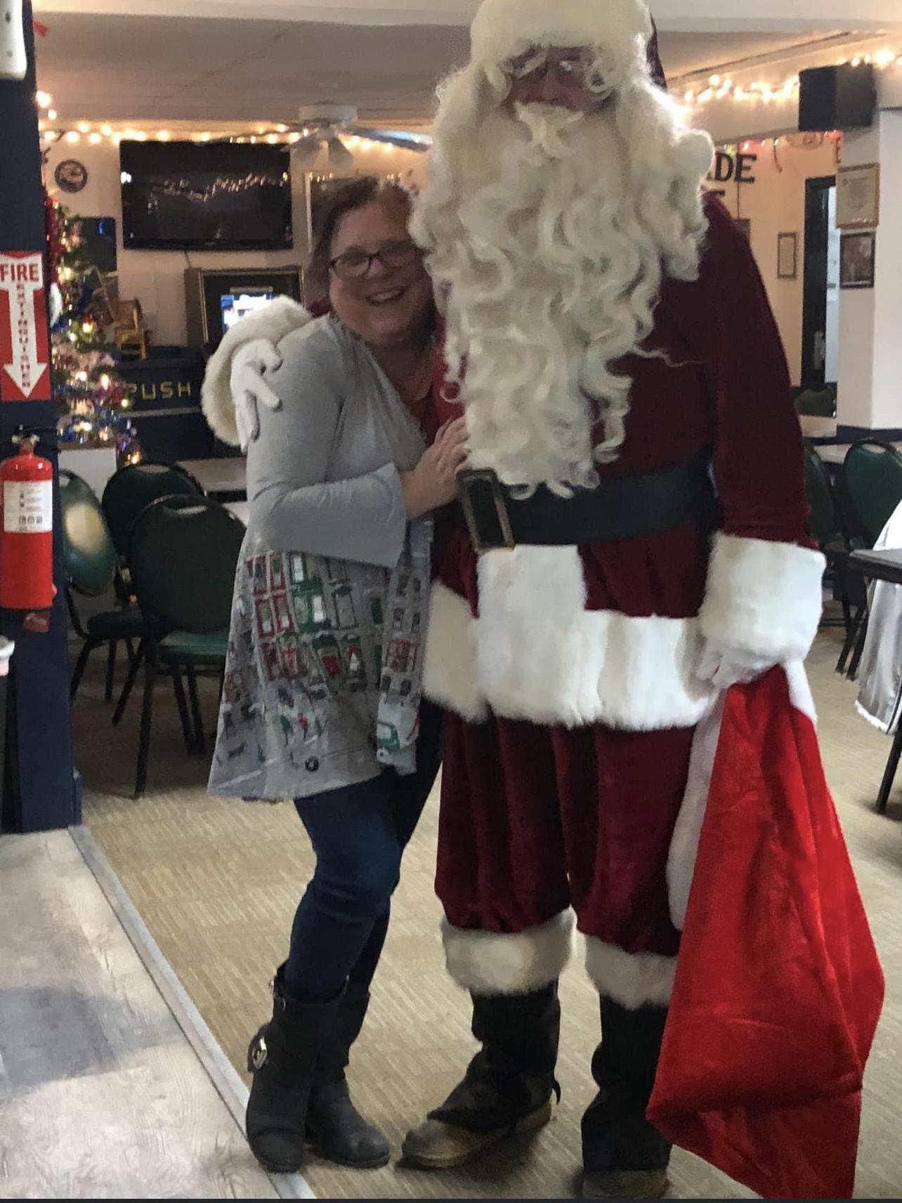 Santa for the VFW I just couldn’t take my hands off Santa.