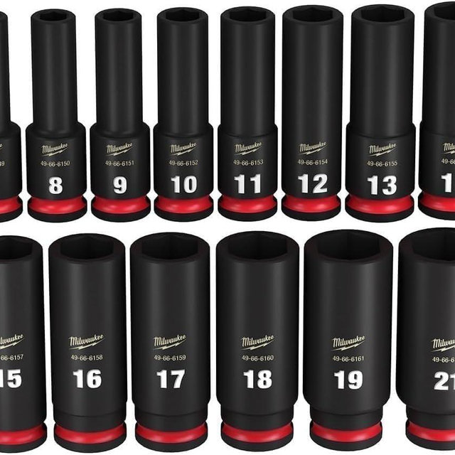 Milwaukee Electric Tool 14 Piece Deep 3/8"" Drive