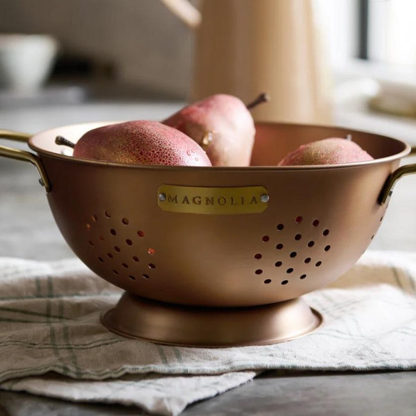 Copper and Brass Colander 3 QT