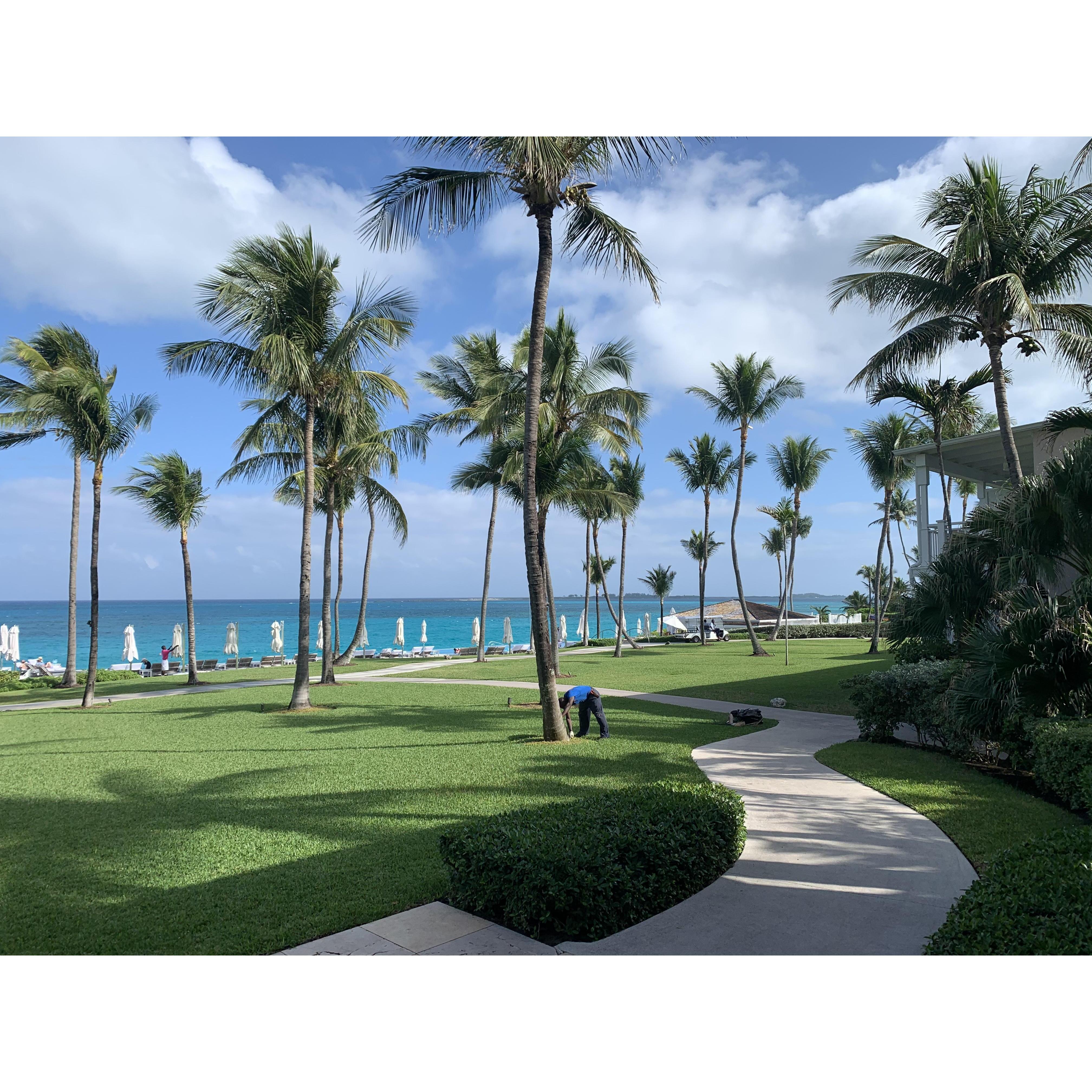 Welcome to paradise! The is the Ocean Club, a quiet escape from the world.....until we get there at least!