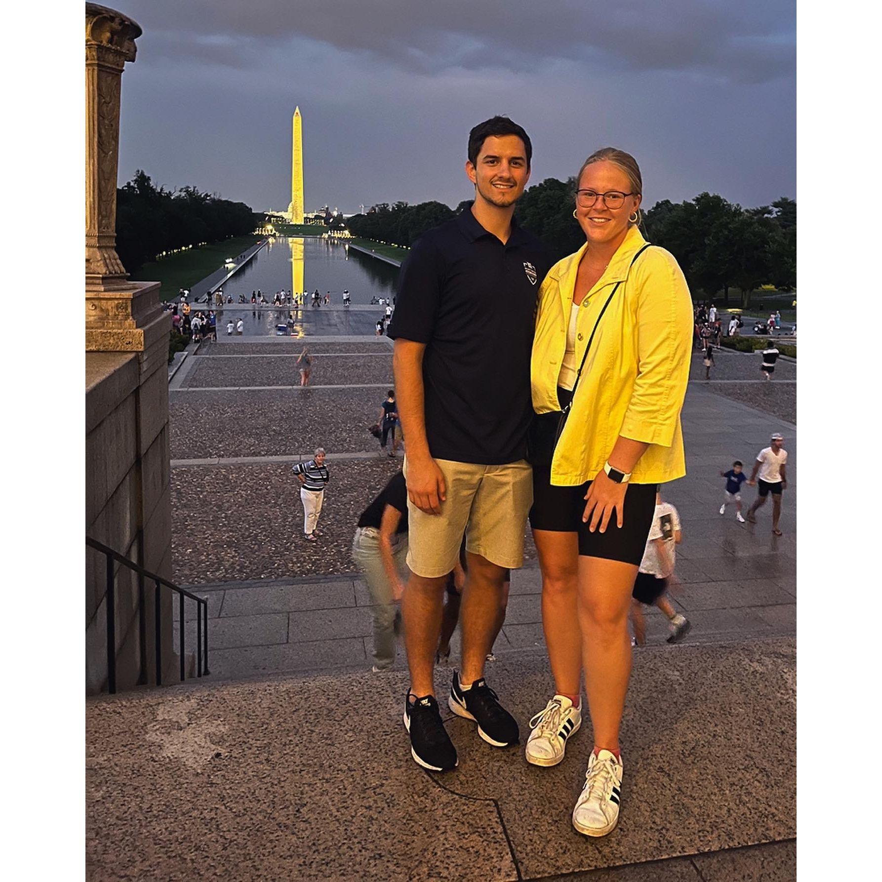 We survived a long-distance summer while Maxwell interned in Washington DC.