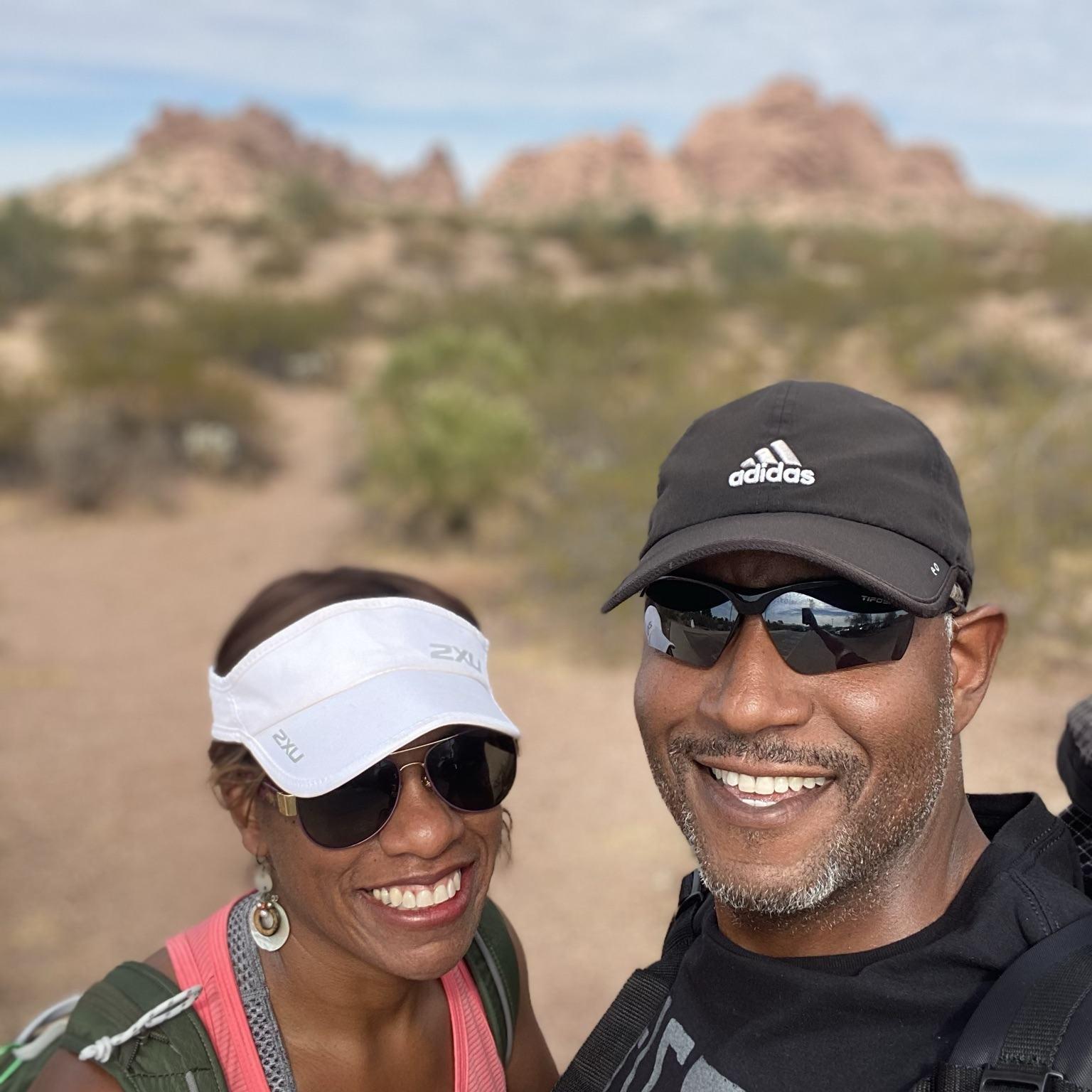 Tempe… ‘Adventure Book’ date… hiked through Papago Park, to have a picnic!