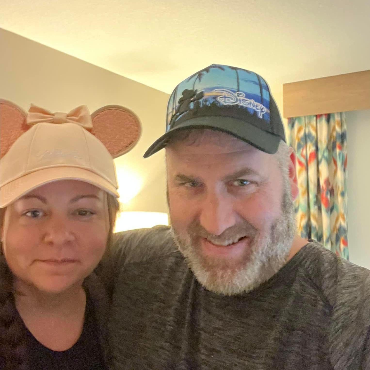 Sporting our new Disney hats!