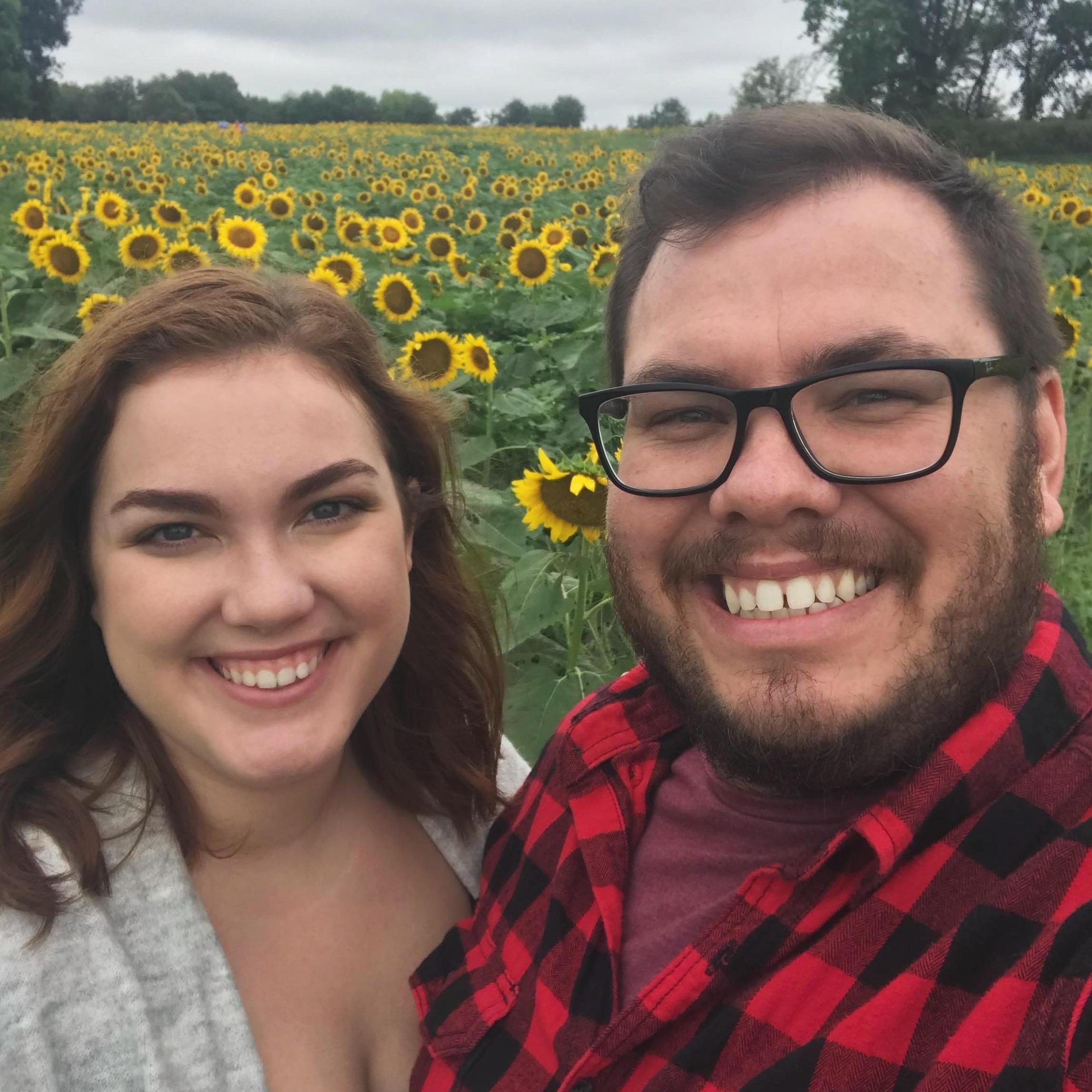 Dave's first time seeing the famous Kansas sunflowers