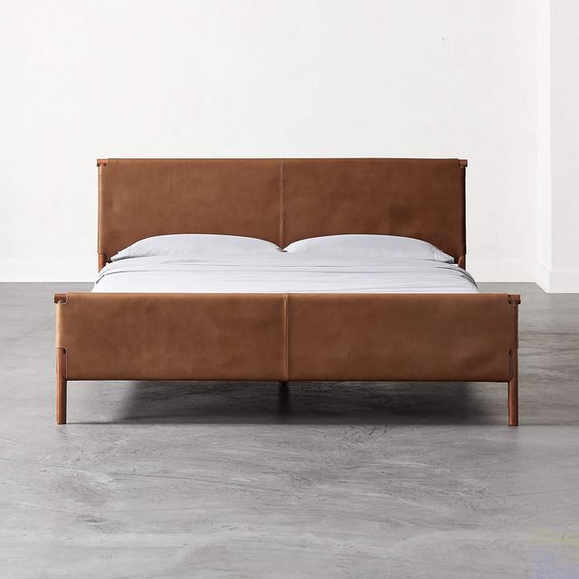 Curator King Leather Bed