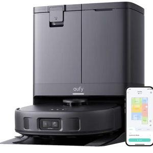 eufy - X10 Pro Omni Wi-Fi Connected Robot Vacuum & Mop with Self Washing and Self Drying Auto Empty Station - Black