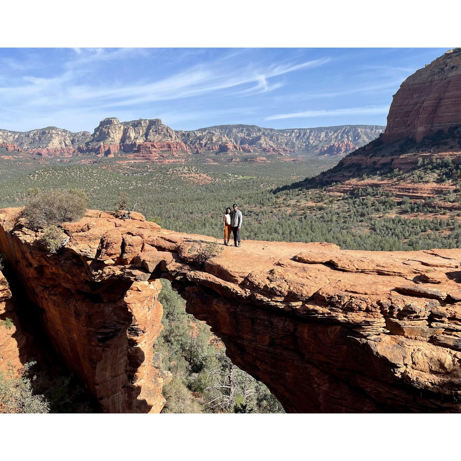 Kunal overcoming his fear of heights for the picture at Devil's Bridge ;)
4/2022