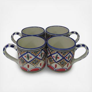 Tabarka Coffee Mug, Set of 4