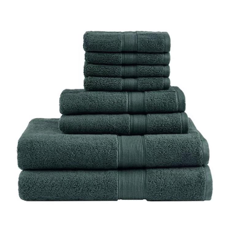 Signature Solid 8-Pc. Towel Set - Dark Green