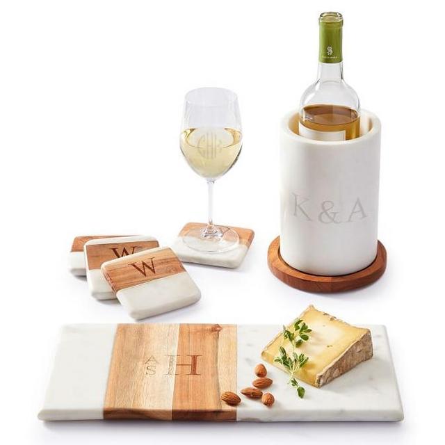 WOOD & MARBLE PERSONALIZED GIFT SET