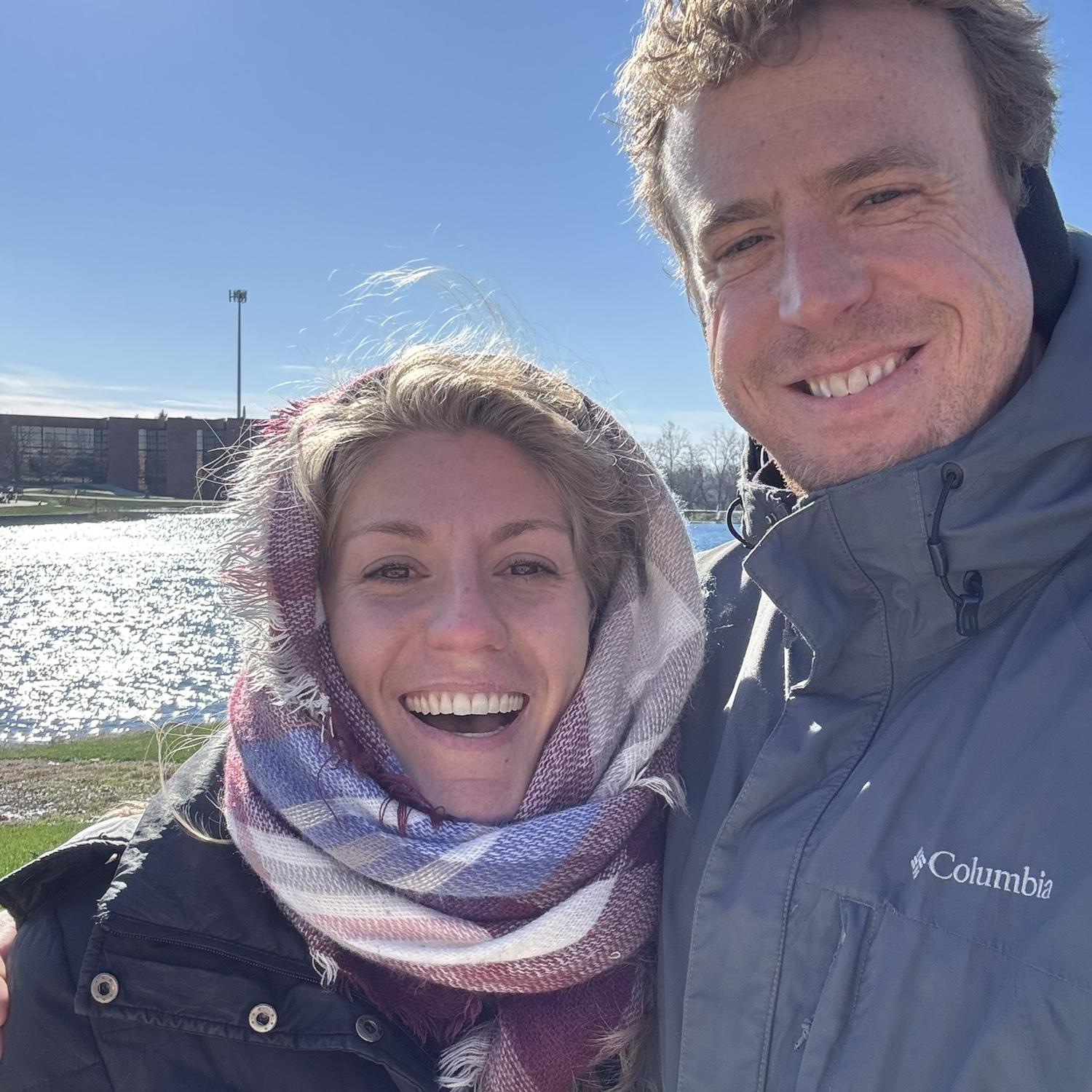 Hometown date to Daniel’s town/college on probably the coldest day of the year to be outside 🥶
