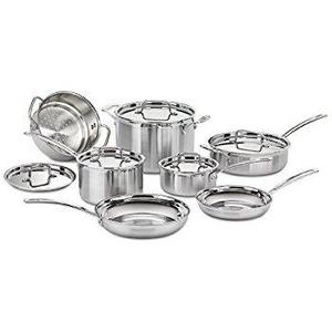Cuisinart MCP-12N Multiclad Pro Stainless Steel 12-Piece Cookware Set