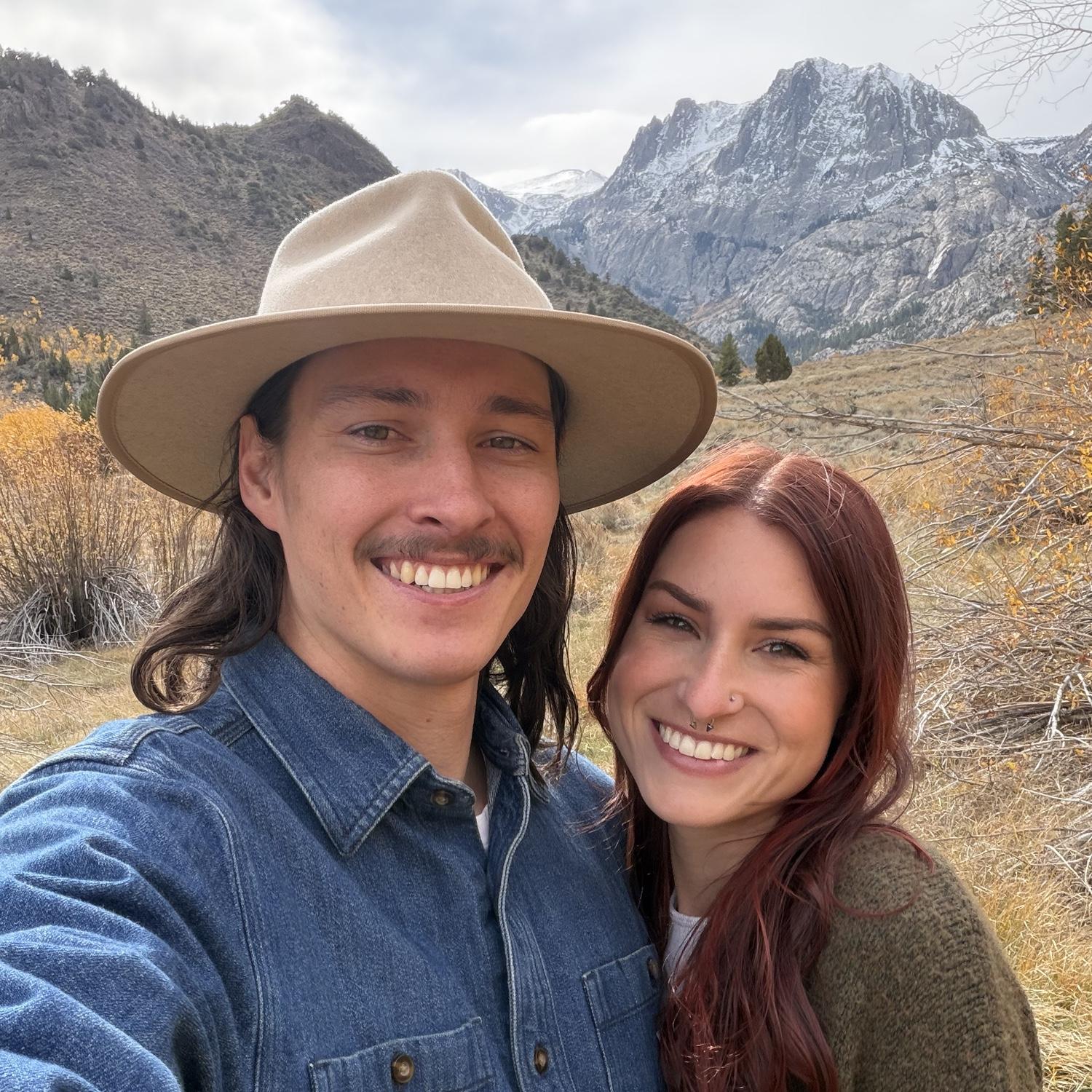 Taking engagement photos