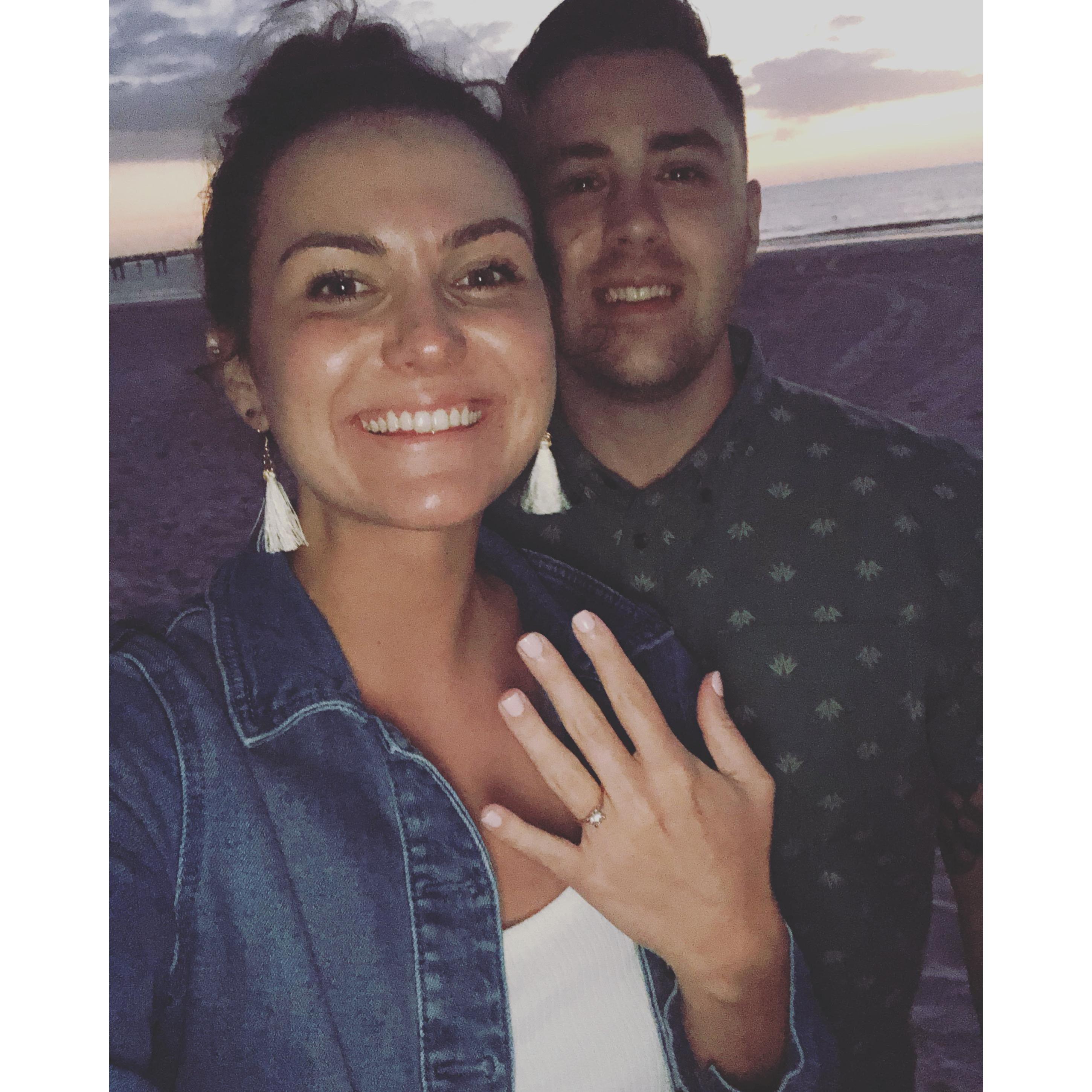 The day we decided on forever enjoying the beautiful sunset in Clearwater Beach. This place will definitely hold a special place in out hearts.