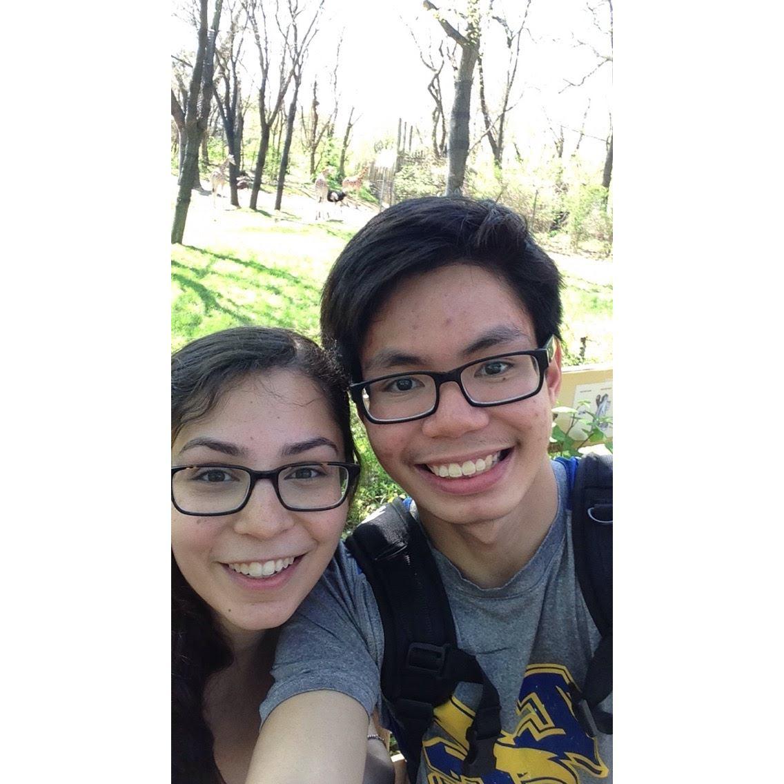 May 2, 2015 - The day we met. We went to the Bronx Zoo for a field trip for our bio class. We learned a lot of things about Biology, but we also developed Chemistry.