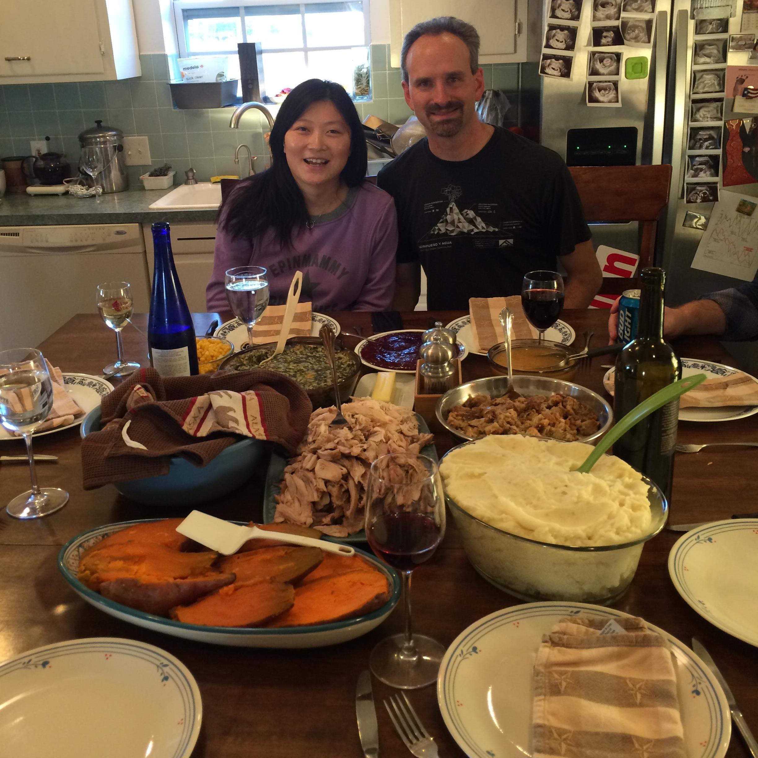 Tone's first Thanksgiving Feast before Diego was "a thing"