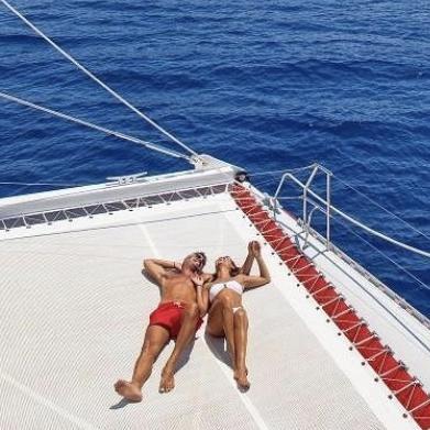 Honeymoon catamaran cruise