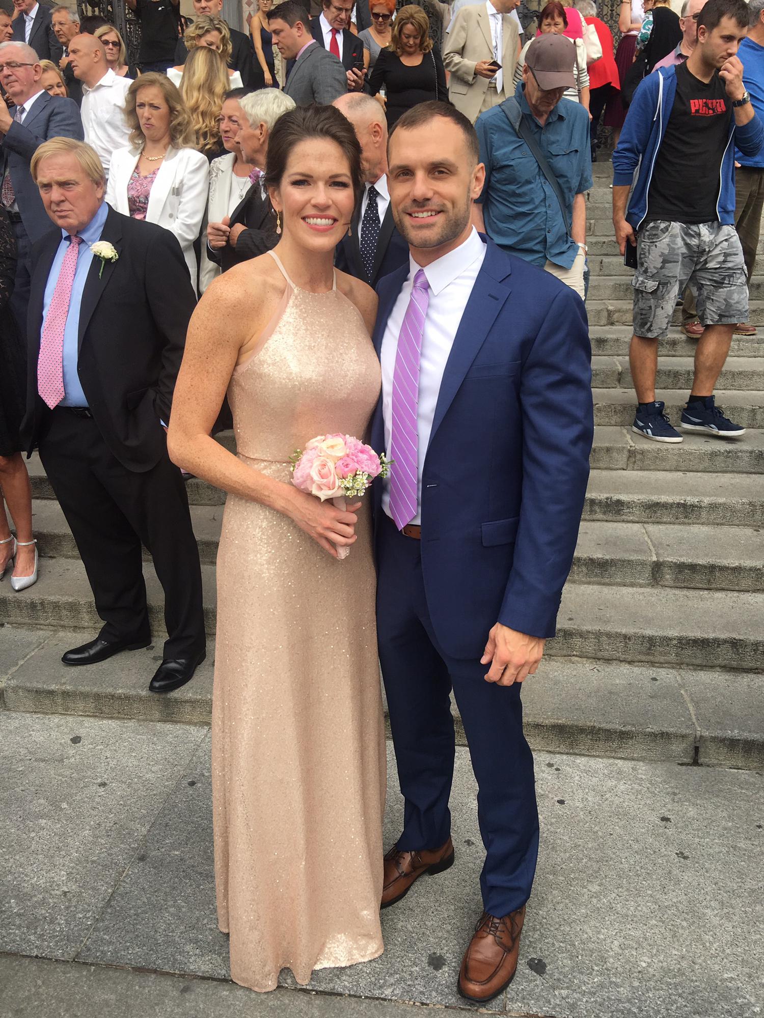 Nate's first international trip to Budapest, Hungary for Bethany's best friends wedding, 9/2017.