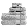 Madison Park 6-piece Turkish Bath Towel Set - Silver