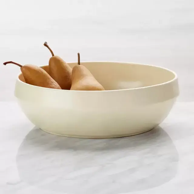 Visto Cream Stoneware Serving Bowl