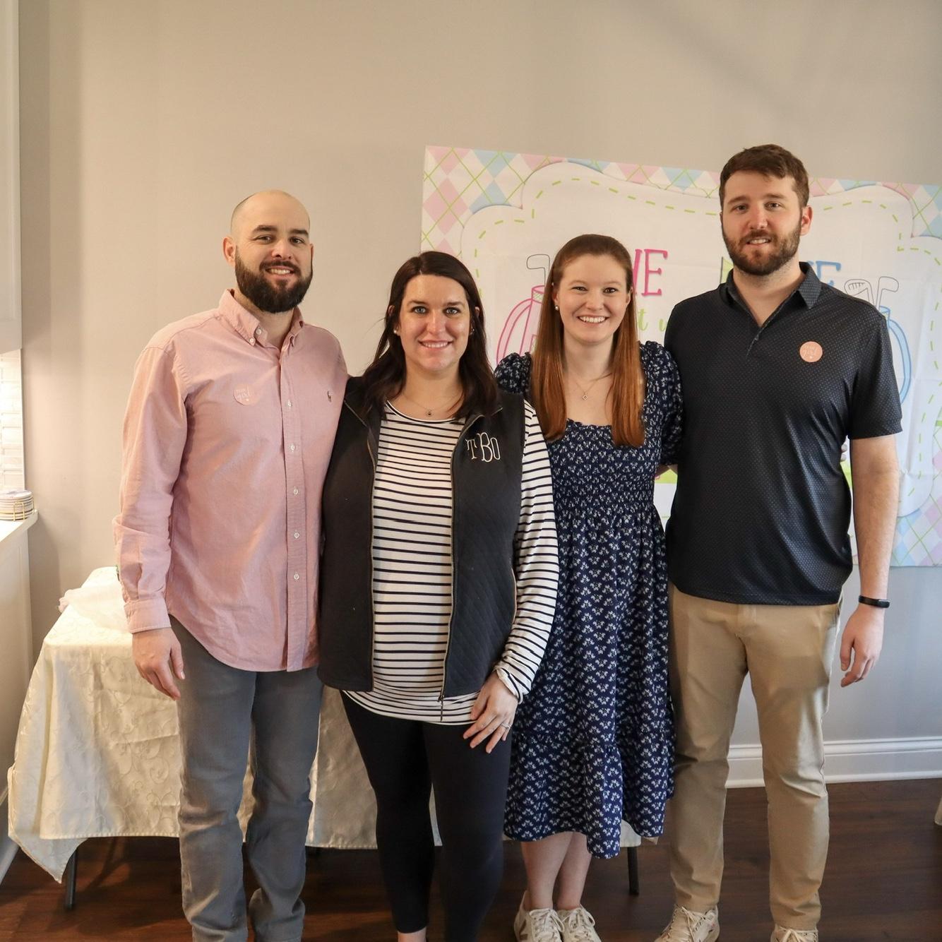 Gender Reveal Party in Owensboro Kentucky for Spencer and Taylor's baby (Millie). This trip was when Kelly met Spencer and Taylor for the first time, February 2024