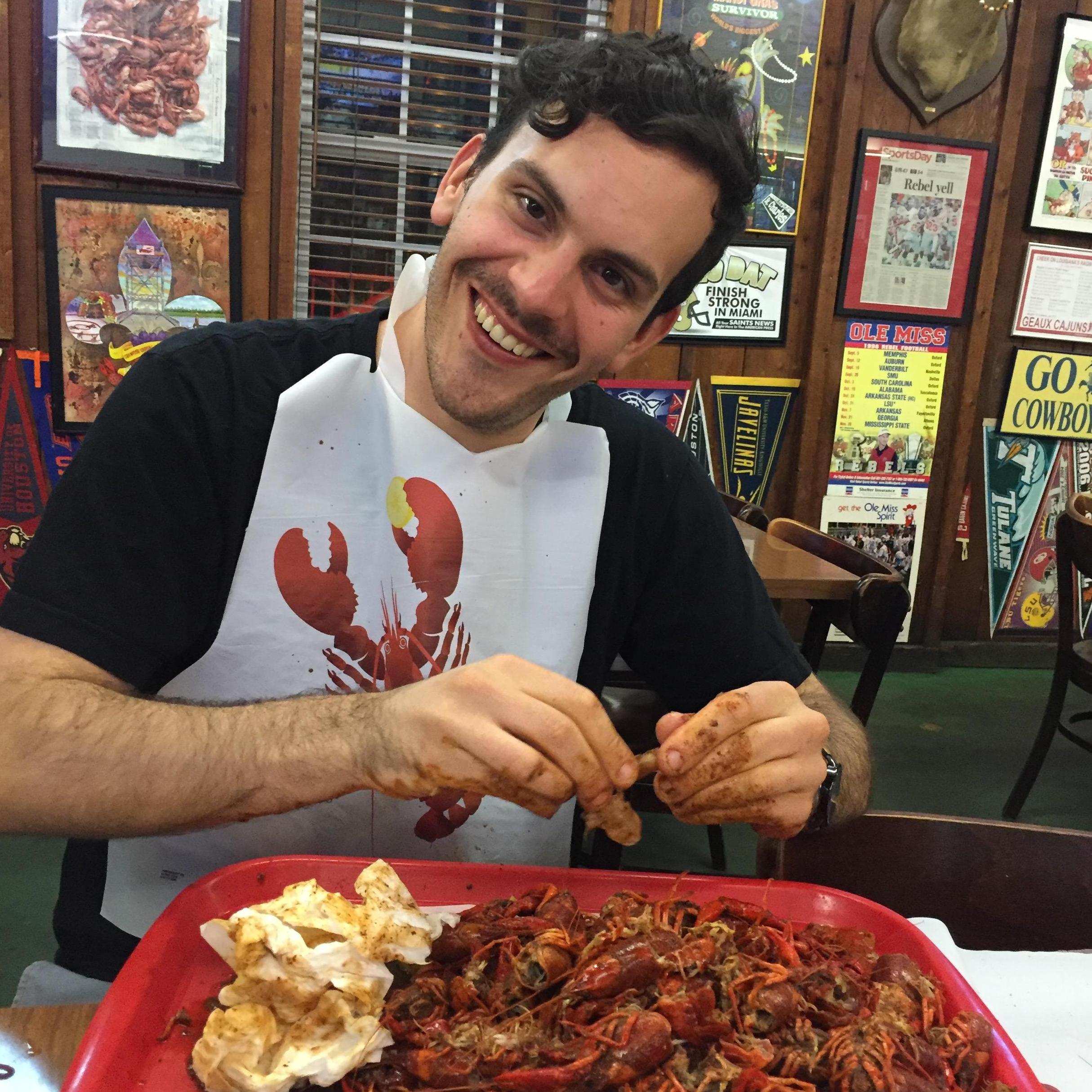 Yankee's first crawfish