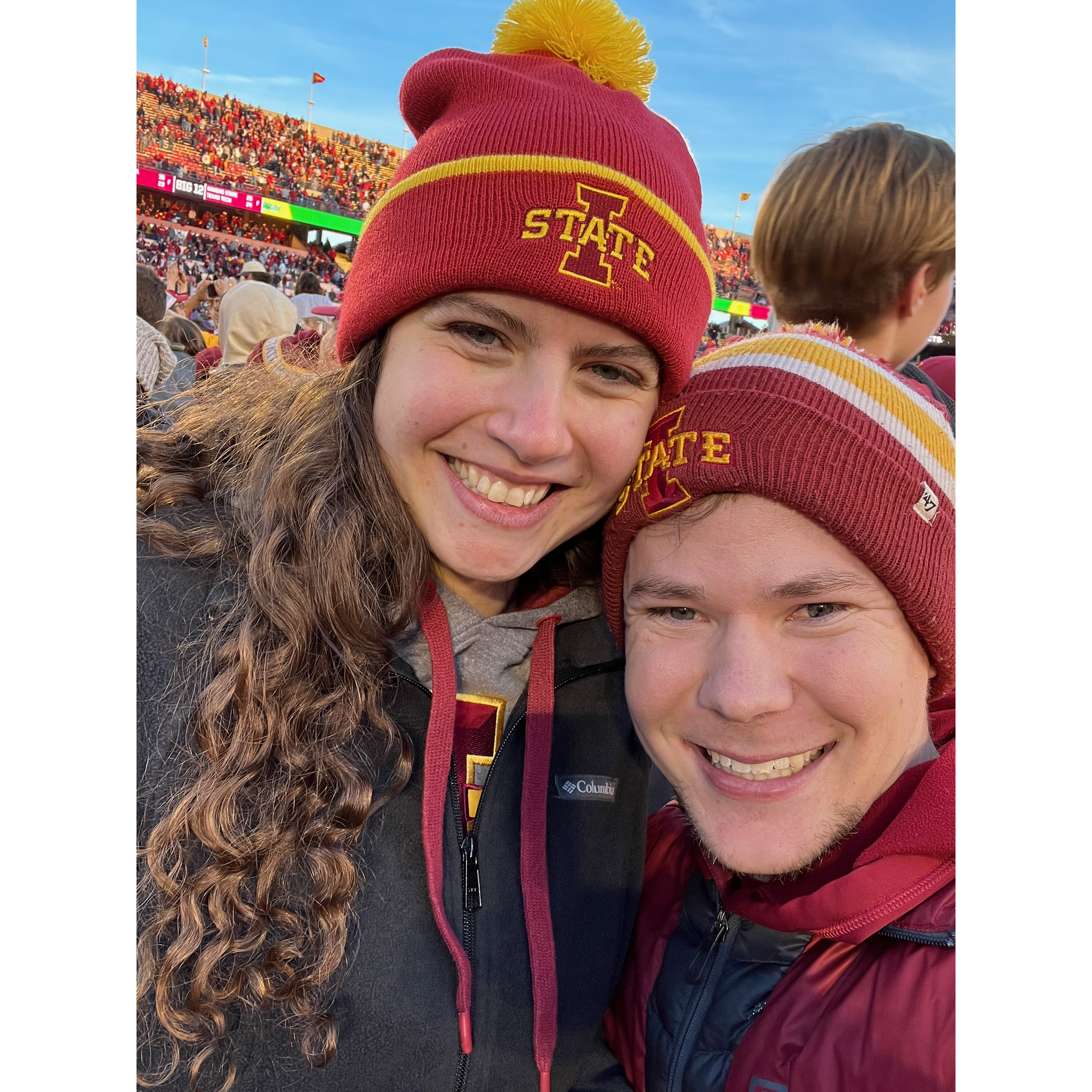 We took this on the field at Jack Trice Stadium after a big Iowa State victory and we stormed the field