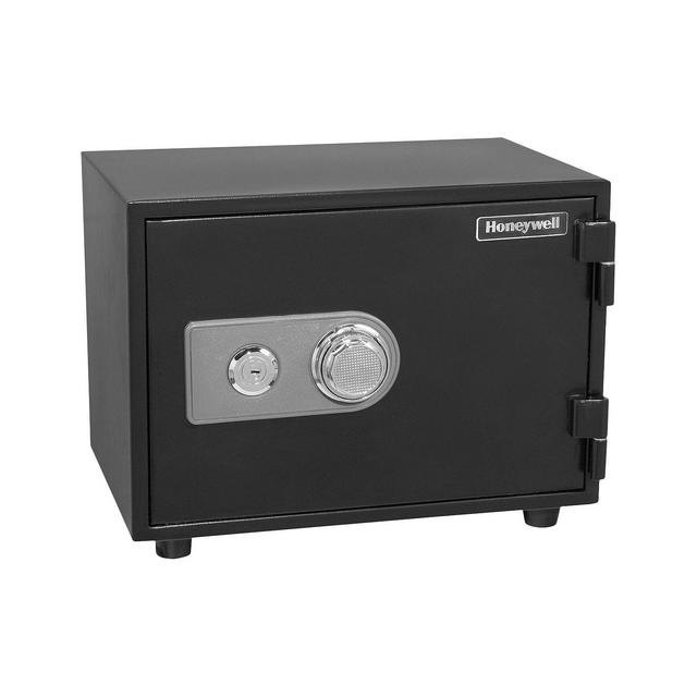 Honeywell .61 cu ft Water Resistant Steel Fire & Security Safe with Combination and Key Lock