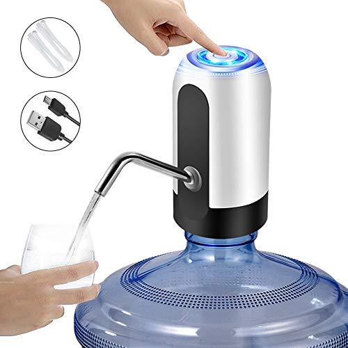 Water Jug Pump, Electric Water Bottle Pump, USB Charging Automatic Drinking Water Pump for Universal 3-5 Gallon Bottle, Portable Water Dispenser for Camping