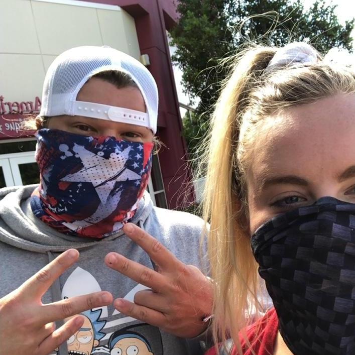 All masked up, learning to navigate life in 2020.