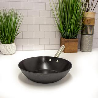 Geminis Non-Stick Spun Cast Iron Wok, 11 in.