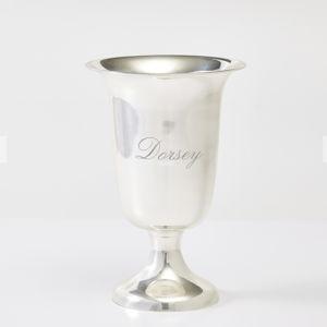 Etched Silver Celebration Vase