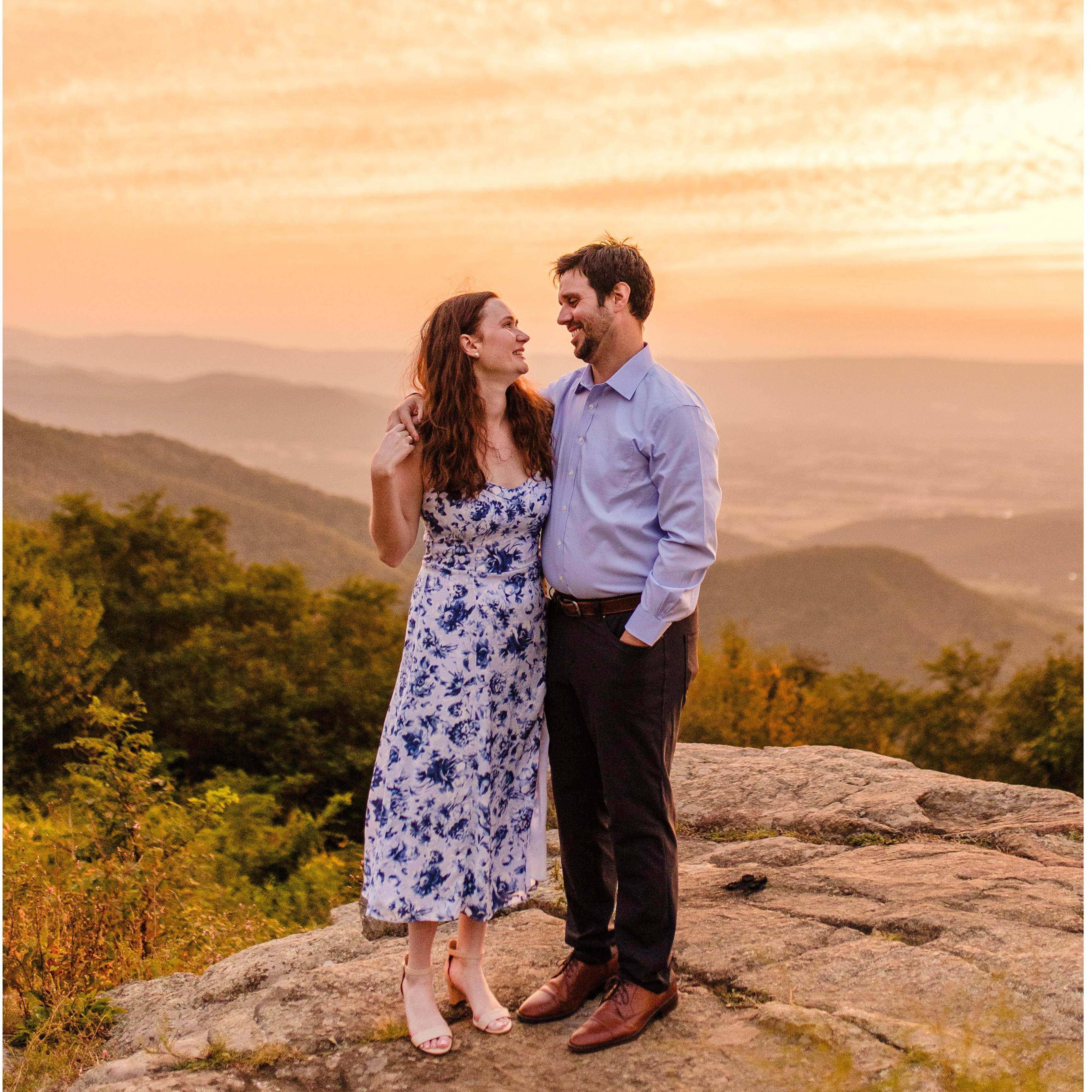 Shenandoah National Park at sunset