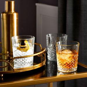 Libbey Classic Cocktail Carats Double Old-Fashioned Glass, Set of 4