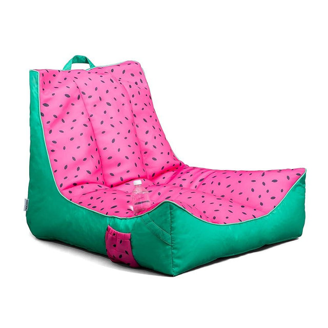 Big Joe Captain's Float No Inflation Needed Pool Lounger, Double Sided Mesh, Quick Draining Fabric