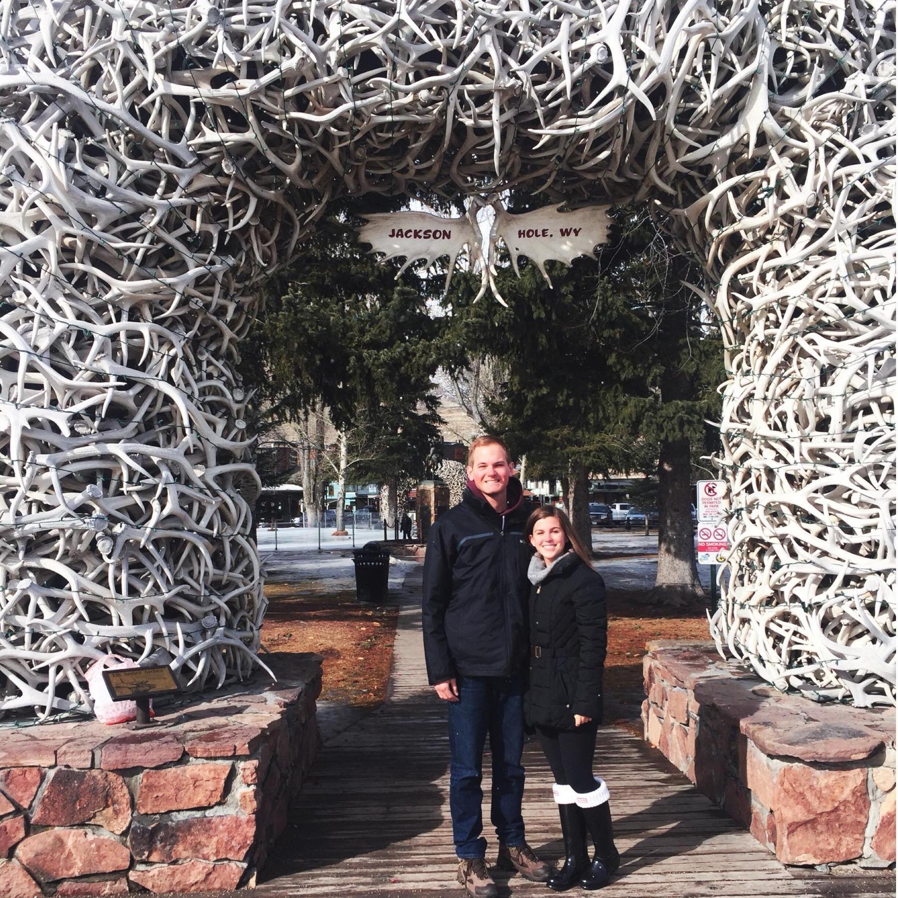 Nate spent 4 months skiing & working in Jackson Hole, Wyoming, and Madeline came to visit for our 1st anniversary.