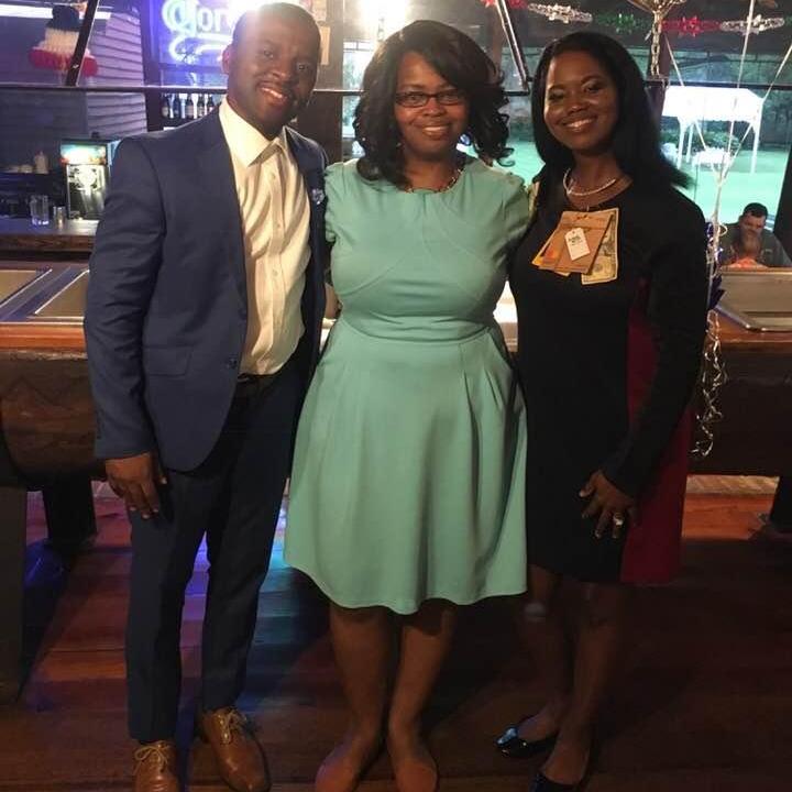 Jawhay, Gene, & Shantel, at the engagement celebration