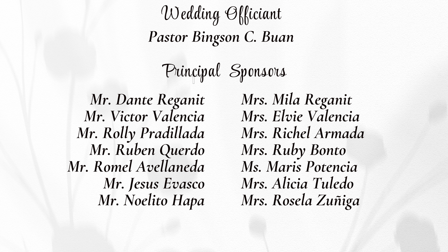 The Wedding Website of April Pailagao and Christian Prudente