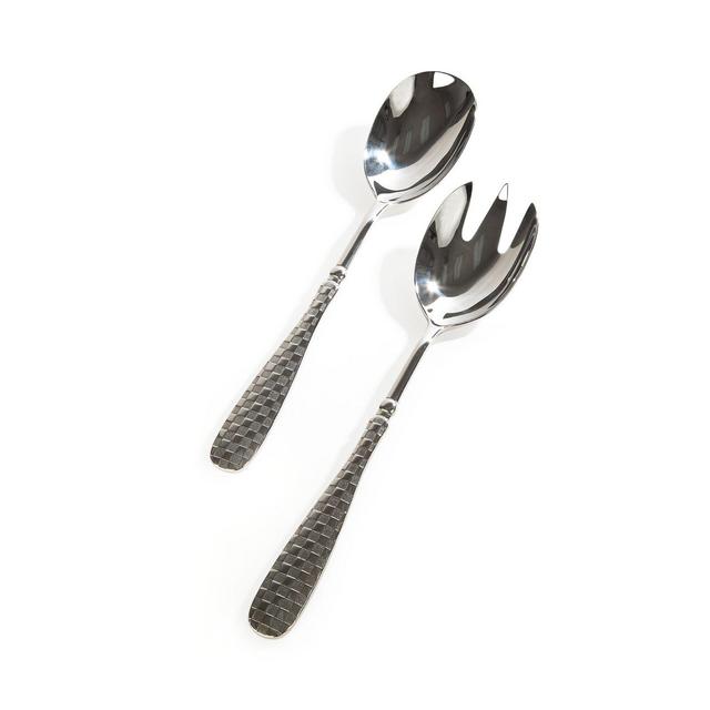 MacKenzie-Childs Check Salad Serving Set