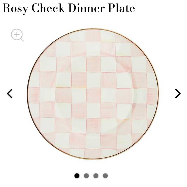 Rosy Check Dinner Plate