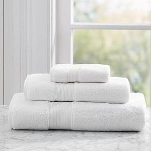 PB Classic 820-Gram Weight Bath Towel, White