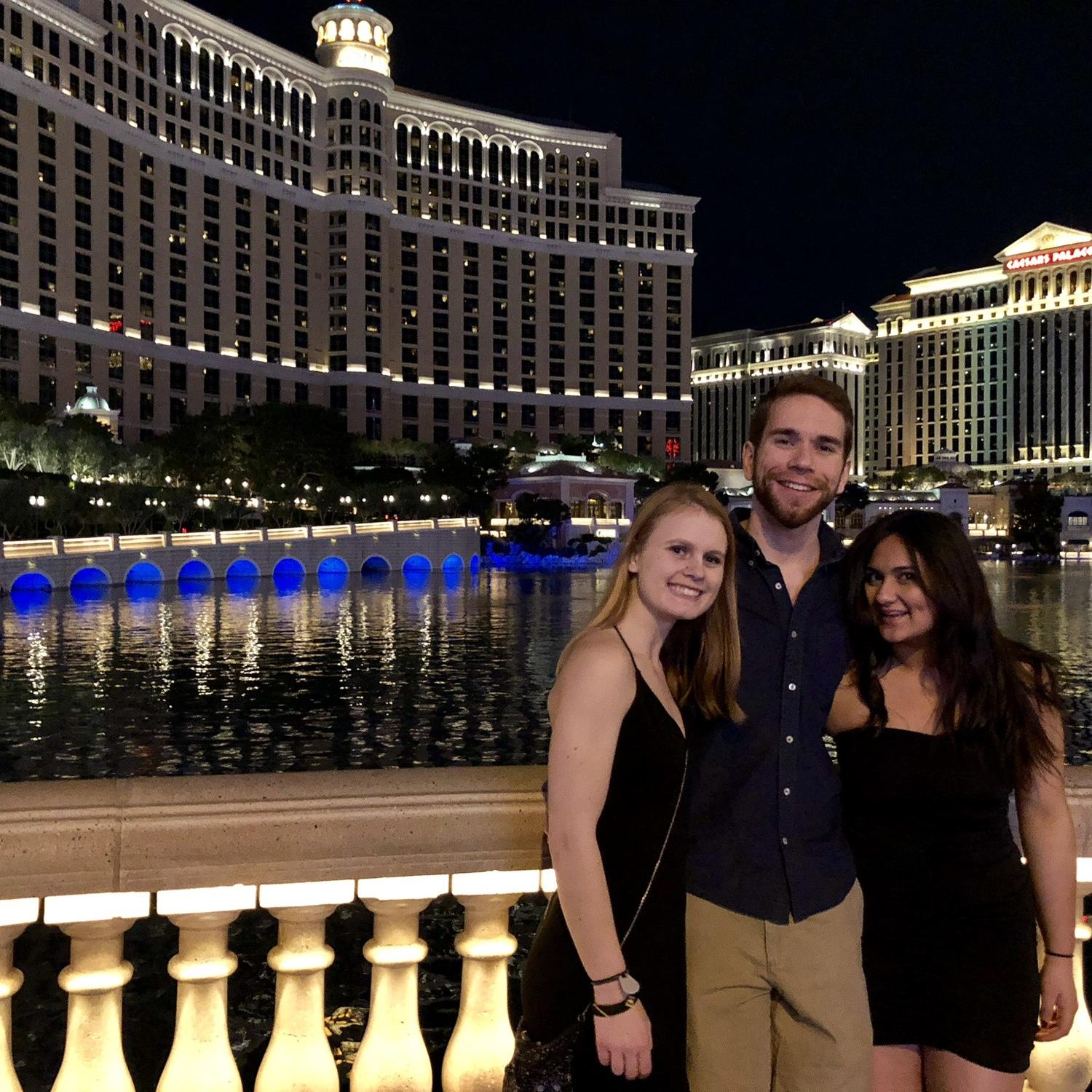 Juliet and Jon were friends long before they started dating! Here they are exploring Las Vegas in March 2018 on a Spring Break trip to national parks such as Zion and Grand Canyon.
