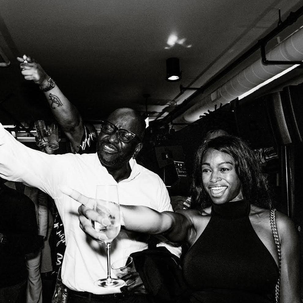 Quarantine over, champagne popped, love celebrated.