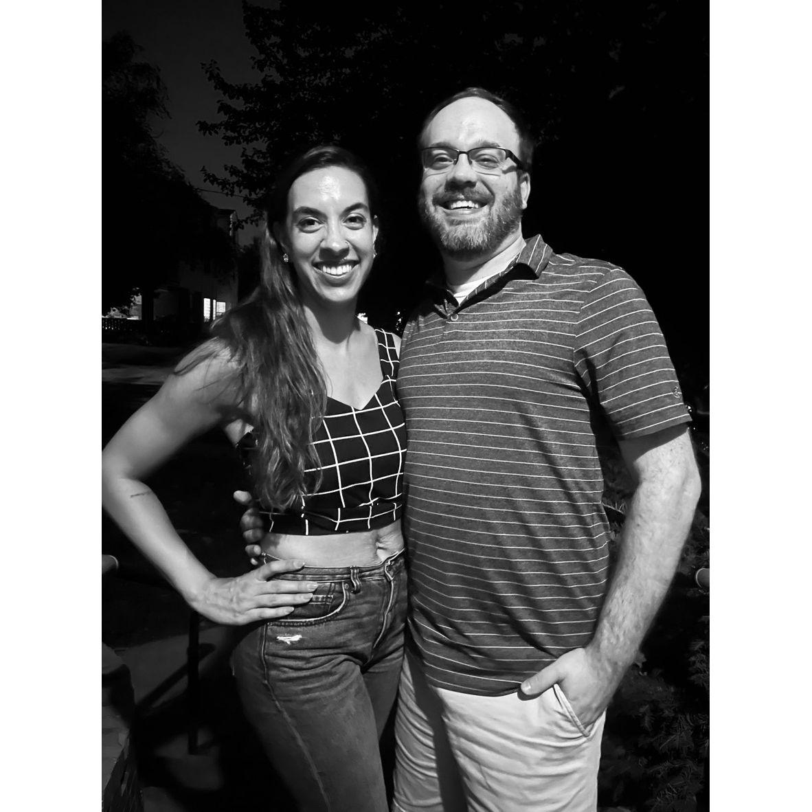 Our last midtown event while Monica lived in her Kansas City apartment - a comedy show of course! Followed by patio drinks with great friends to cap off the night.