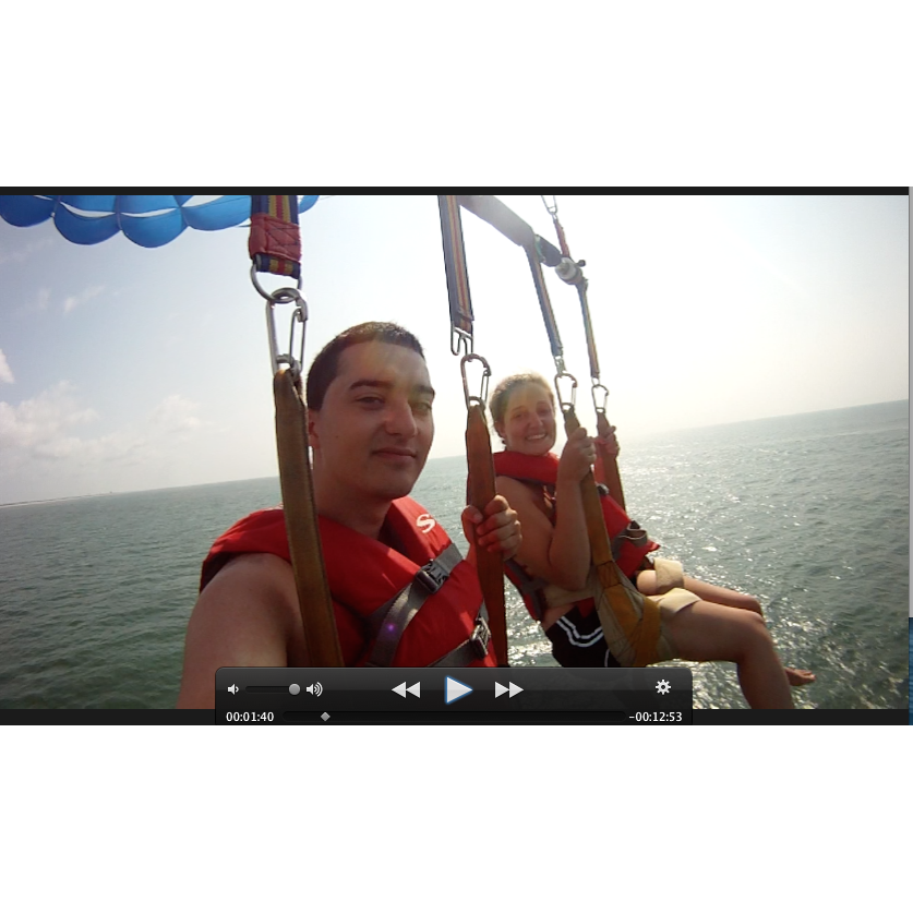 Parasailing on vacation!