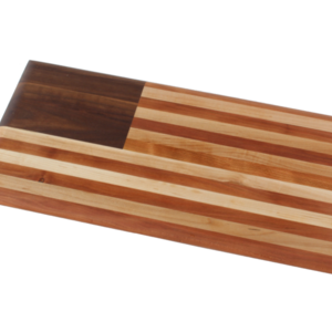 American Flag Cutting Board: a Historical Heirloom (Long Grain)