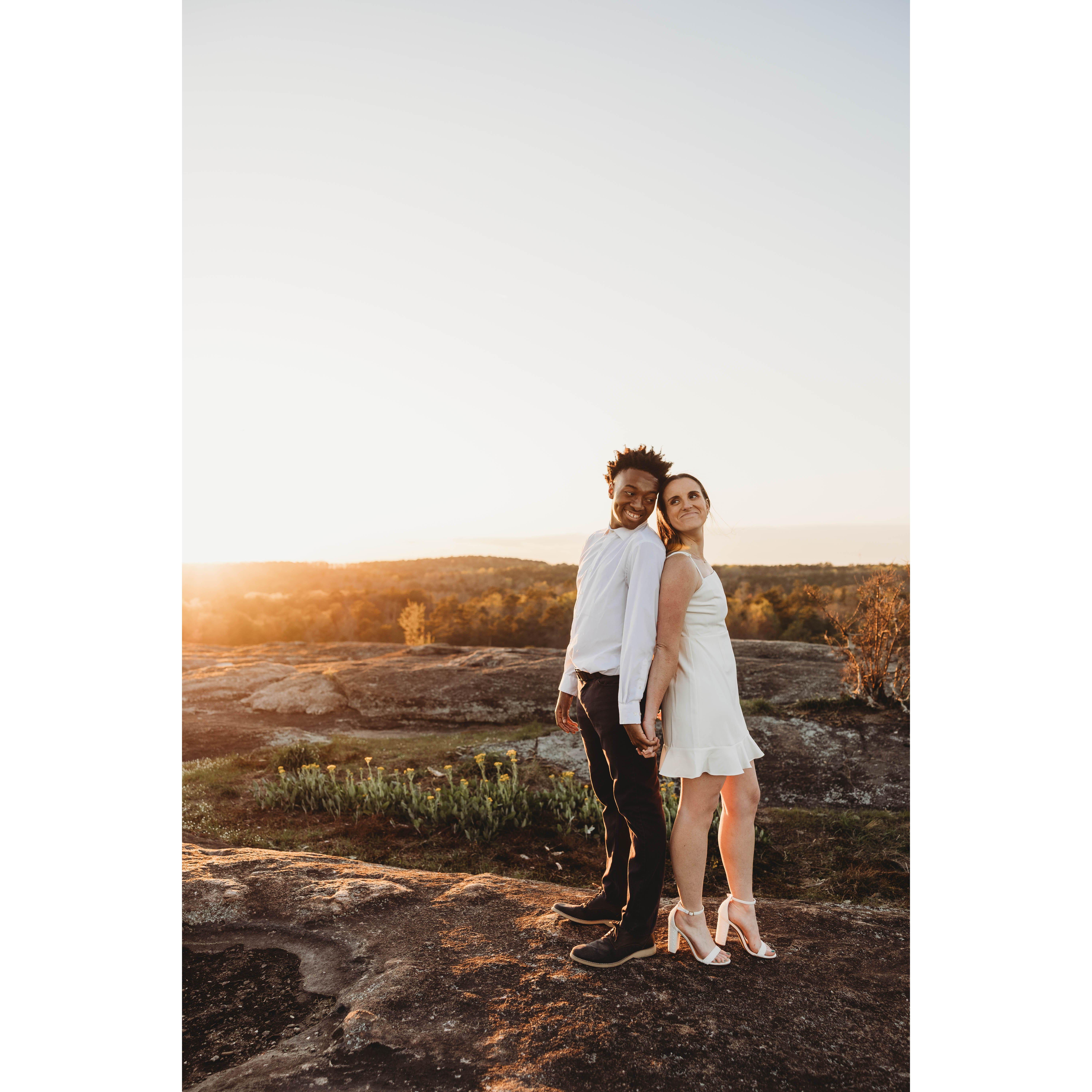 Engagement Photo Shoot at Arabia Mountain!