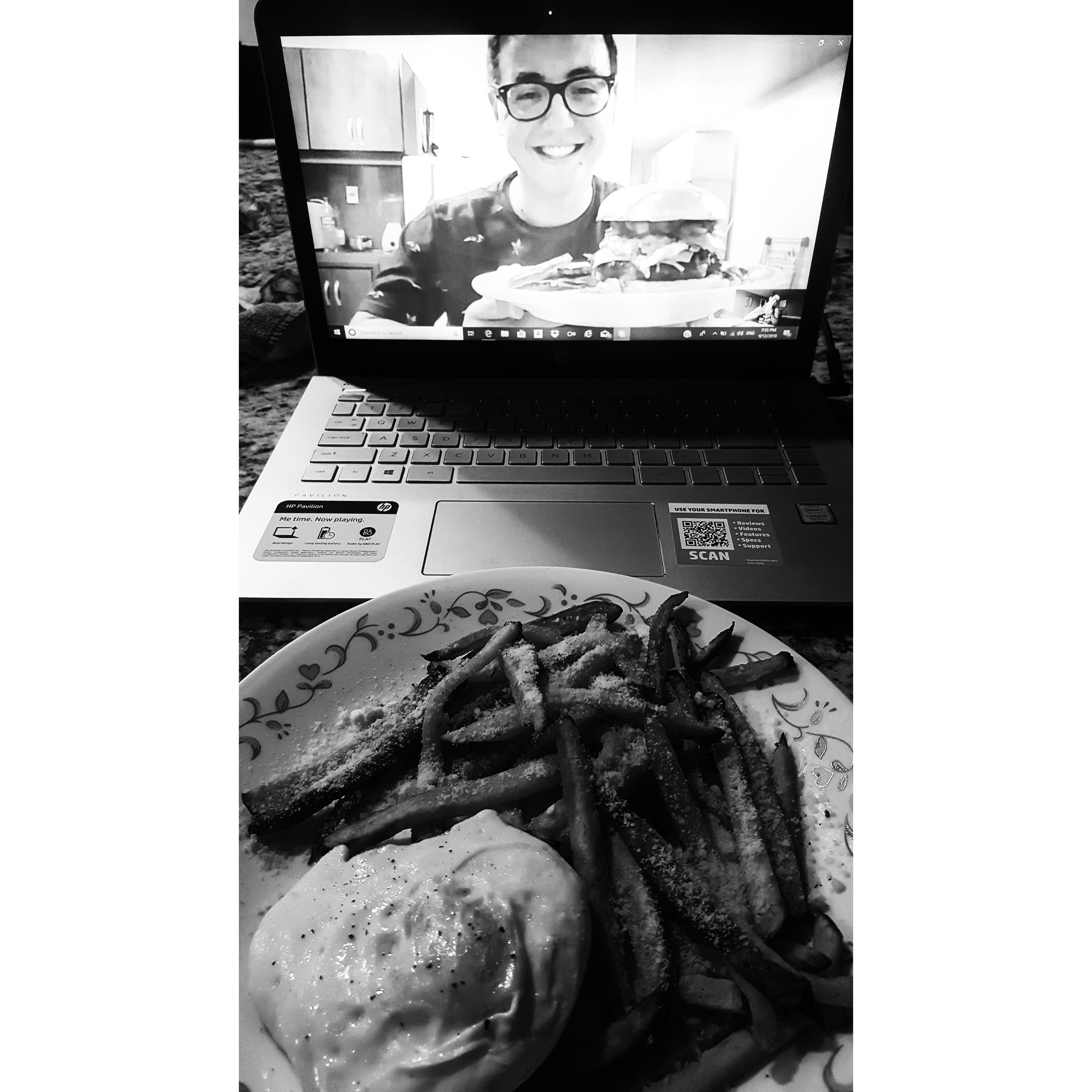 A Skype date while Steve serves in Paraguay